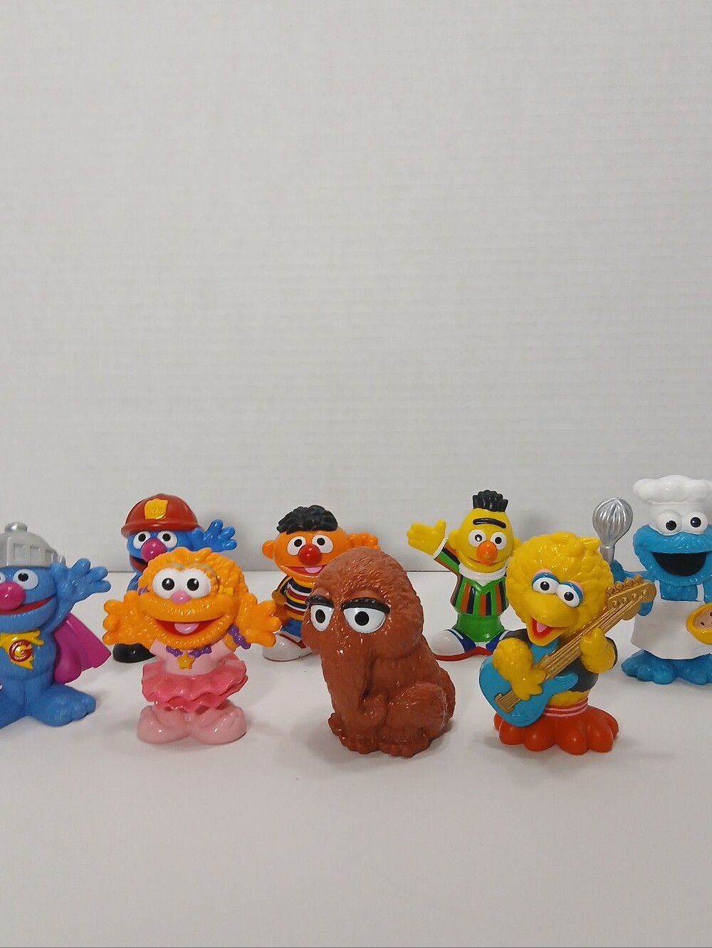 Sesame Street Workshop LOT OF 8 Figures Snuffles Big Bird Grover Ernie 2010 2012